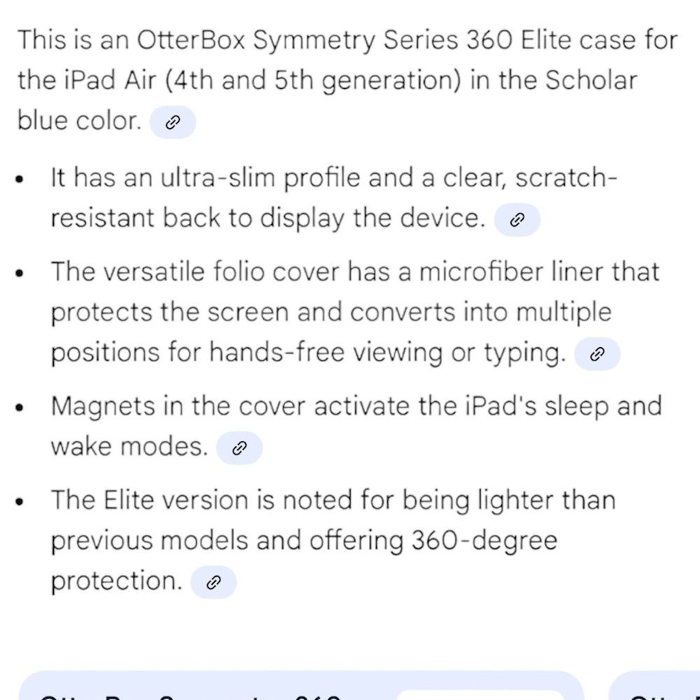 Apple IPad Air Smart Folio in Denim - Picture 5 of 6